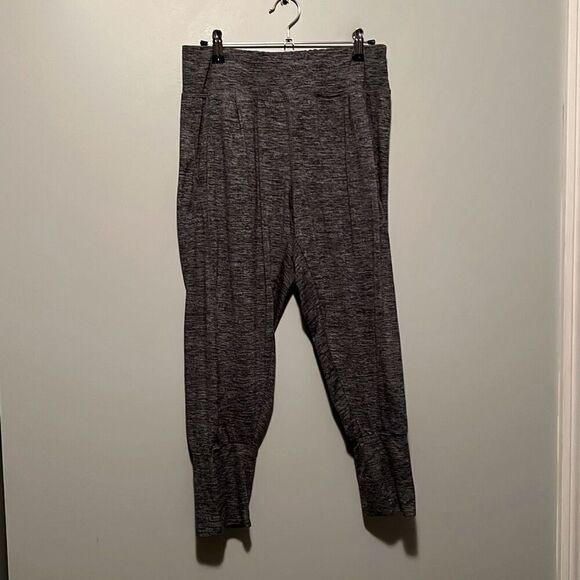 Women's Heather Gray Marled Knit Joggers - Picture 1 of 5